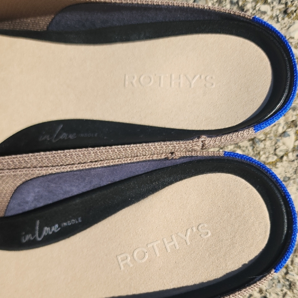 Rothy's Taupe Woven Mules  with Horse Bit Detail 9.5 - Picture 4 of 15